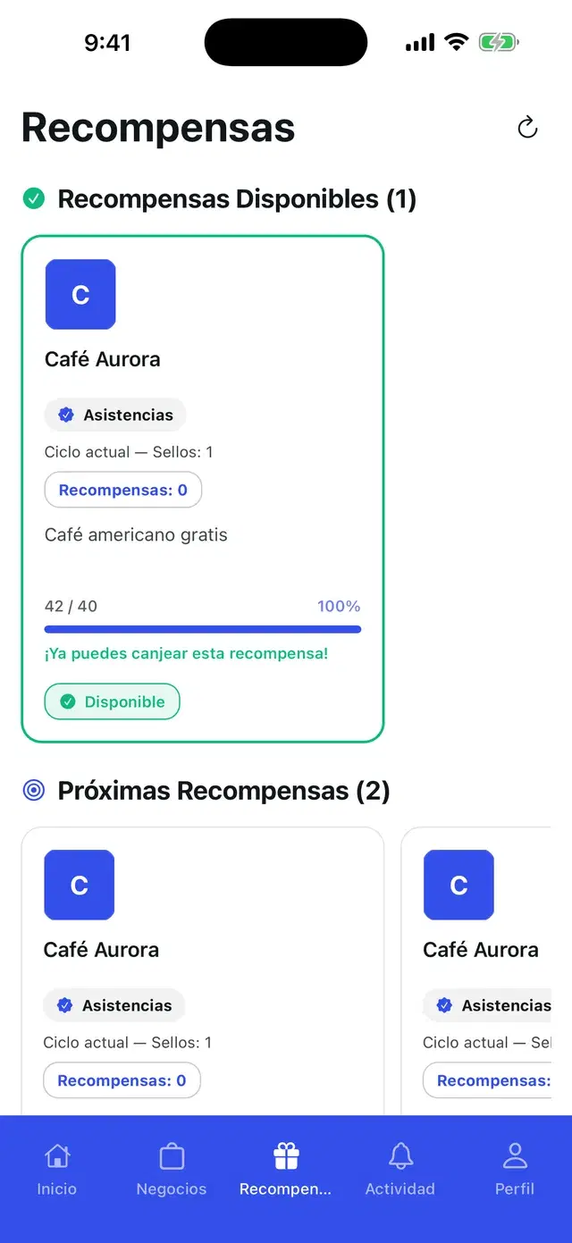 Rewards across businesses